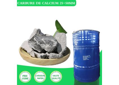 Ouvrez le tambour pour vérifier la taille de 25 à 50 mm du carbure de calcium